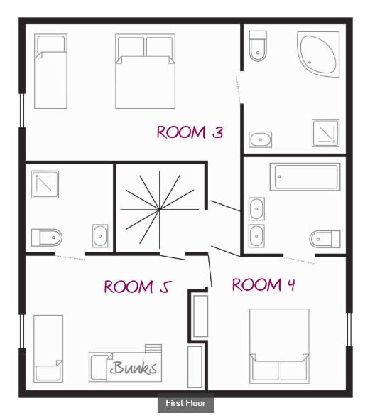 Chalet Aigrette (Family) Les Menuires Floor Plan 3